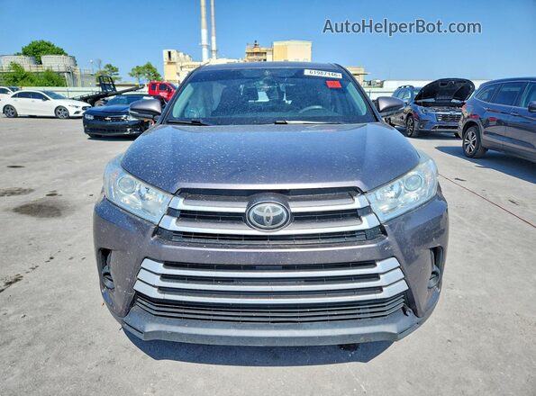 5TDBZRFH3KS947551 2019 TOYOTA HIGHLANDER Gray Widok z przodu