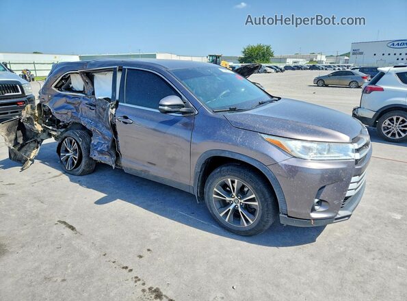 5TDBZRFH3KS947551 2019 TOYOTA HIGHLANDER Gray Przód prawy