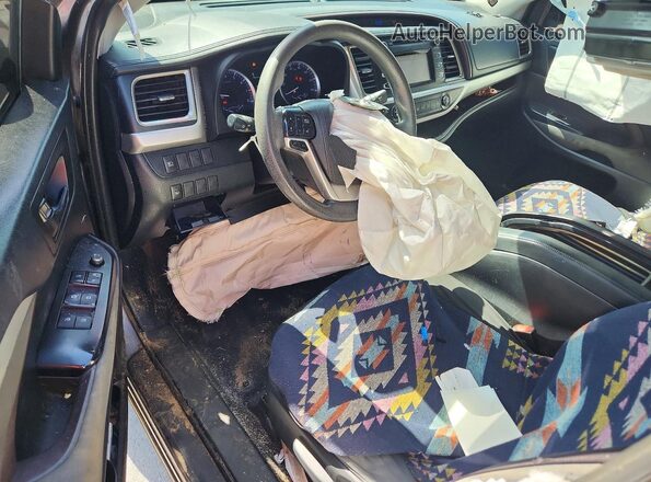 5TDBZRFH3KS947551 2019 TOYOTA HIGHLANDER Gray Widok deski rozdzielczej