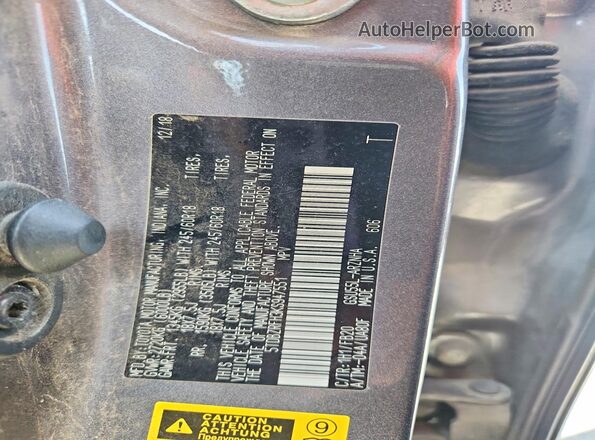 5TDBZRFH3KS947551 2019 TOYOTA HIGHLANDER Gray Widok komory silnika