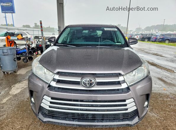 5TDBZRFH4JS915108 2018 TOYOTA HIGHLANDER Gray Դիմացի տեսք