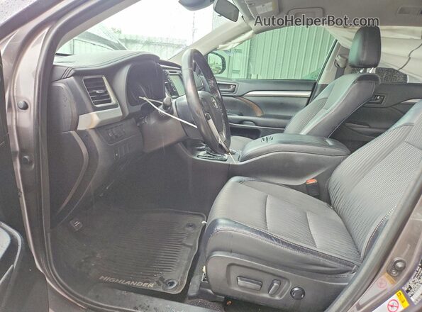 5TDBZRFH4JS915108 2018 TOYOTA HIGHLANDER Gray Սալոնի դիմացի տեսք