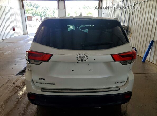 5TDBZRFH5HS378694 2017 TOYOTA HIGHLANDER White Widok z tyłu