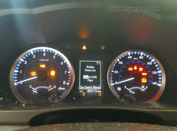 5TDBZRFH5HS378694 2017 TOYOTA HIGHLANDER White Widok zestawu wskaźników