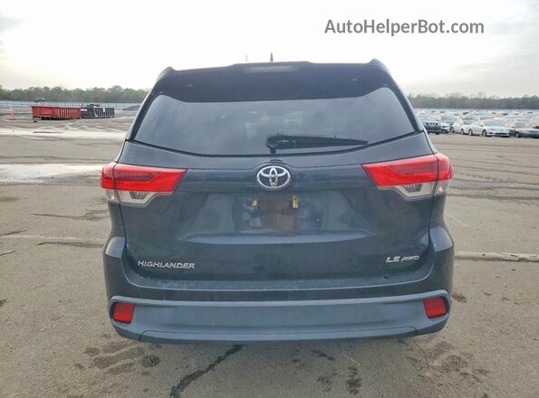 5TDBZRFH6HS474267 2017 TOYOTA HIGHLANDER Black უკანა ხედი
