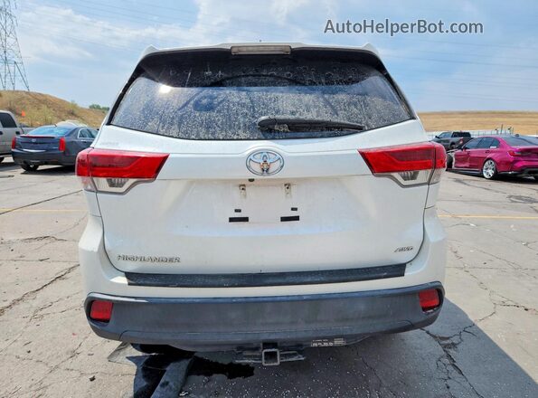 5TDBZRFH8JS800494 2018 TOYOTA HIGHLANDER White Vista trasera