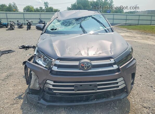 5TDBZRFH8KS966077 2019 TOYOTA HIGHLANDER Серый Вид спереди