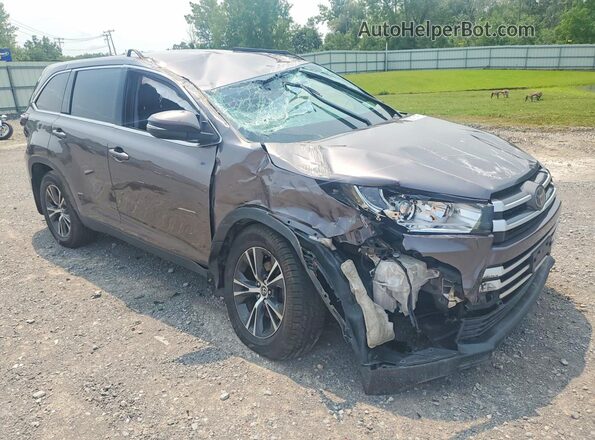 5TDBZRFH8KS966077 2019 TOYOTA HIGHLANDER Серый Передняя правая четверть