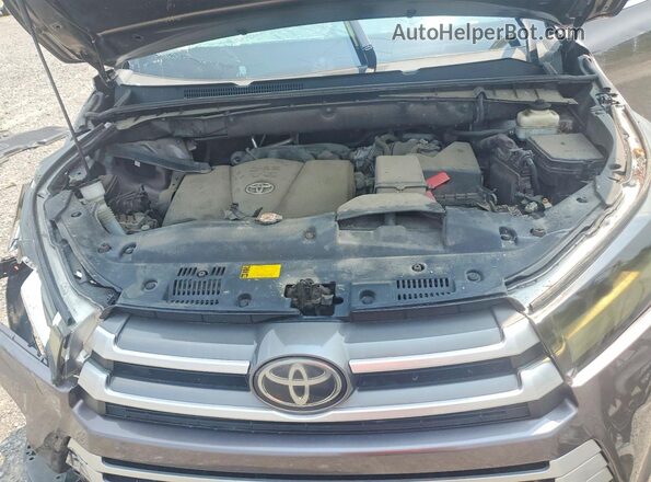 5TDBZRFH8KS966077 2019 TOYOTA HIGHLANDER Серый Вид подкапотного пространства