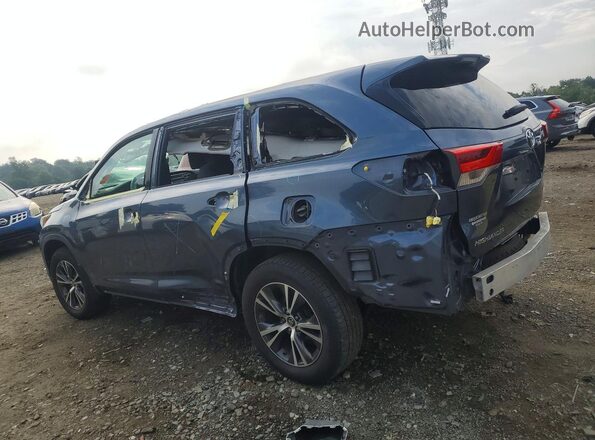 5TDBZRFH8KS984093 2019 TOYOTA HIGHLANDER Blue Rear left