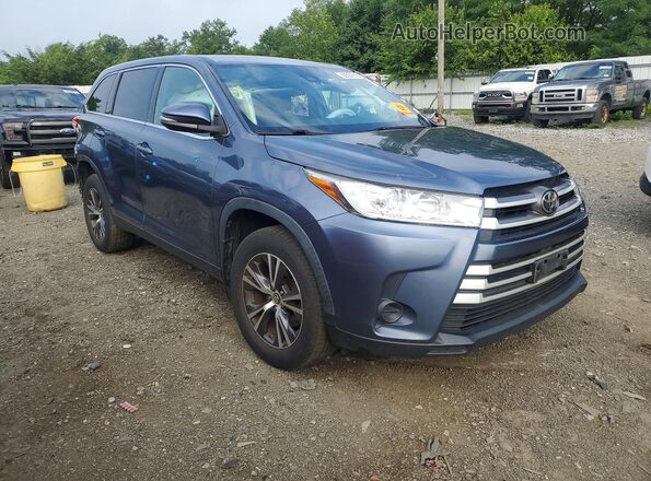 5TDBZRFH8KS984093 2019 TOYOTA HIGHLANDER Blue Front right
