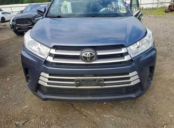 5TDBZRFH8KS984093 2019 TOYOTA HIGHLANDER Blue Rear interior view