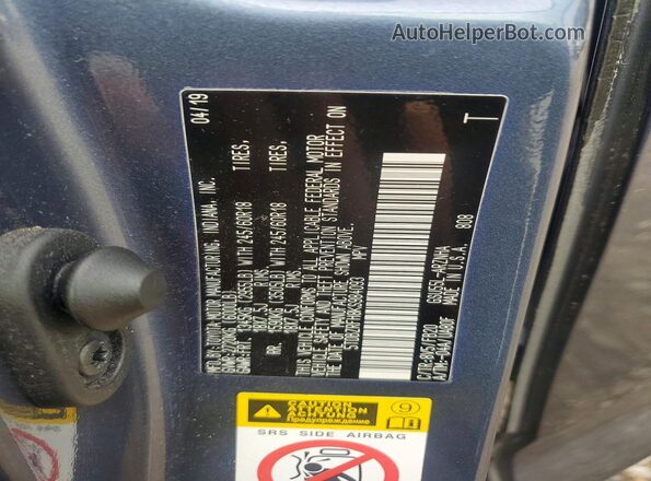 5TDBZRFH8KS984093 2019 TOYOTA HIGHLANDER Blue Engine compartment view