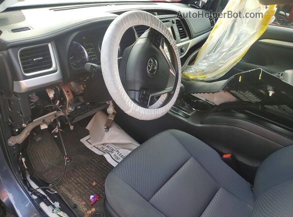 5TDBZRFH8KS984093 2019 TOYOTA HIGHLANDER Blue Dashboard view