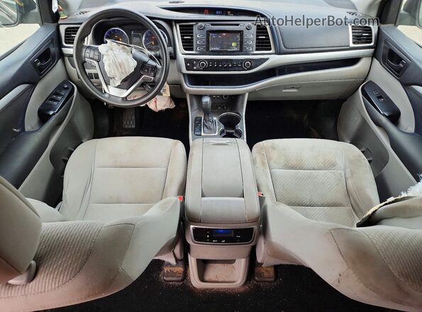 5TDBZRFH9KS935940 2019 TOYOTA HIGHLANDER Black Widok deski rozdzielczej