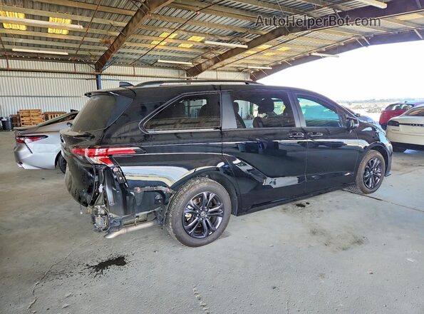 5TDCSKFC0SS173893 2025 TOYOTA SIENNA Black Задня права чверть