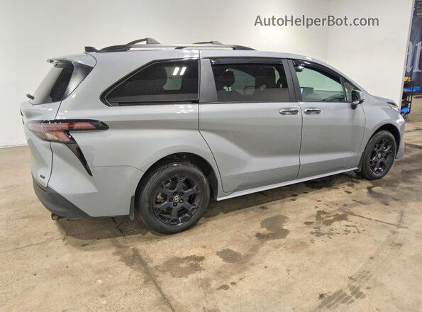 5TDCSKFC9SS176307 2025 TOYOTA SIENNA Серый Задняя правая четверть