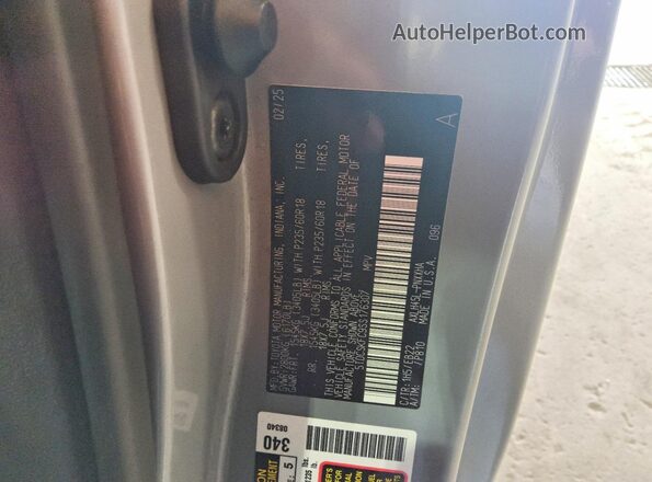 5TDCSKFC9SS176307 2025 TOYOTA SIENNA Серый Вид наклейки с VIN-кодом