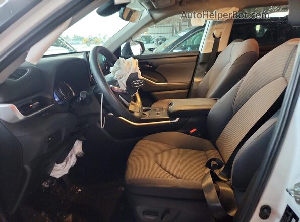 5TDCZRAH7NS552286 2022 TOYOTA HIGHLANDER White Vista interior delantera