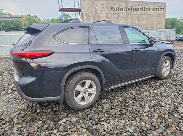 5TDCZRBH3NS579404 2022 TOYOTA HIGHLANDER Black Tył prawy