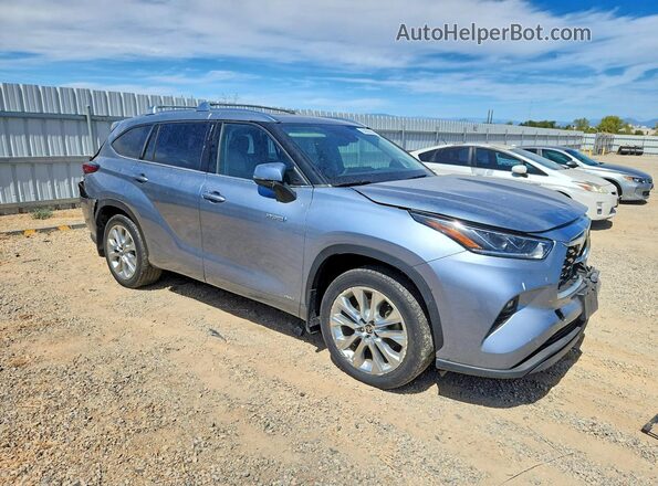 5TDDBRCH9MS039092 2021 TOYOTA HIGHLANDER Blue Delantero derecho