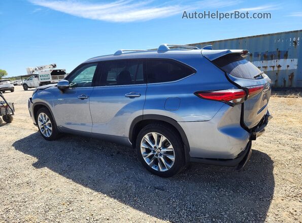 5TDDBRCH9MS039092 2021 TOYOTA HIGHLANDER Blue Trasero izquierdo