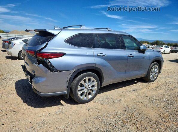 5TDDBRCH9MS039092 2021 TOYOTA HIGHLANDER Blue Trasero derecho