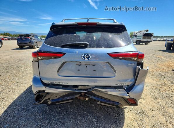 5TDDBRCH9MS039092 2021 TOYOTA HIGHLANDER Blue Vista trasera