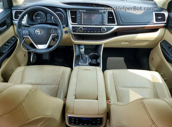 5TDDCRFH9GS019910 2016 TOYOTA HIGHLANDER White Widok deski rozdzielczej