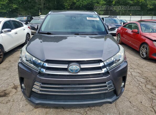 5TDDGRFH8HS024649 2017 TOYOTA HIGHLANDER Gray Вид спереду