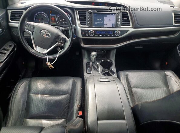 5TDDGRFH8HS024649 2017 TOYOTA HIGHLANDER Gray Вид панелі приладів