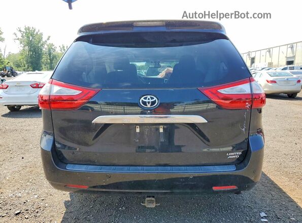 5TDDK3DC2GS137742 2016 TOYOTA SIENNA Черный Вид сзади
