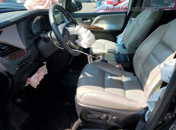 5TDDK3DC2GS137742 2016 TOYOTA SIENNA Черный Вид салона спереди