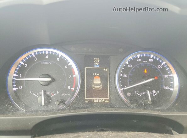 5TDDKRFH3GS237828 2016 TOYOTA HIGHLANDER Silver Widok zestawu wskaźników