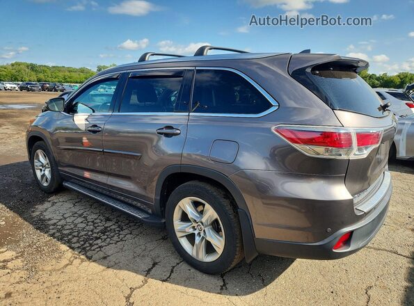 5TDDKRFH5GS296685 2016 TOYOTA HIGHLANDER Silver Trasero izquierdo
