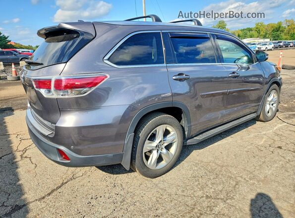 5TDDKRFH5GS296685 2016 TOYOTA HIGHLANDER Silver Trasero derecho