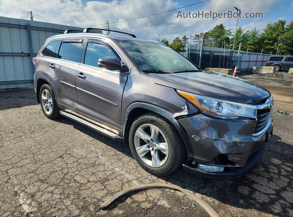5TDDKRFH5GS296685 2016 TOYOTA HIGHLANDER Silver Delantero derecho