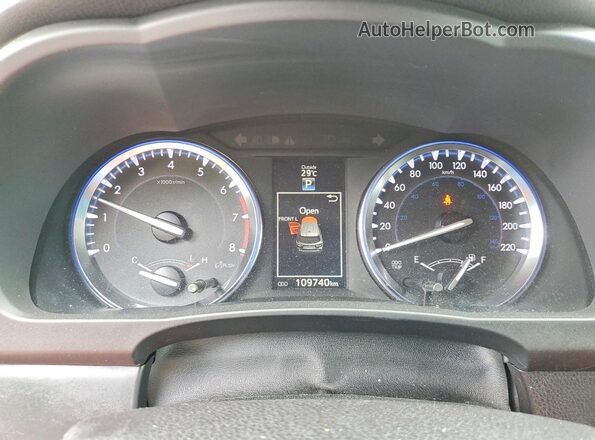 5TDDKRFHXGS226230 2016 TOYOTA HIGHLANDER Burgundy Widok zestawu wskaźników