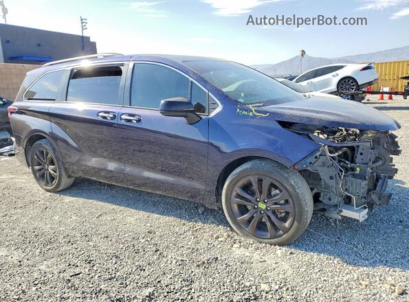 5TDDRKEC0NS104370 2022 TOYOTA SIENNA Blue Передня права чверть
