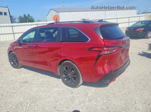 5TDDRKEC8MS031179 2021 TOYOTA SIENNA Красный Задняя левая четверть