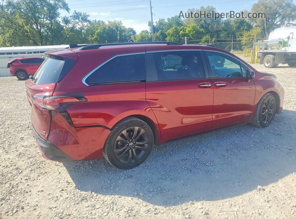 5TDDRKEC8MS031179 2021 TOYOTA SIENNA Красный Задняя правая четверть