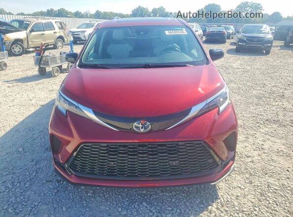 5TDDRKEC8MS031179 2021 TOYOTA SIENNA Красный Вид спереди
