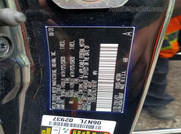 5TDDY5G18LS180187 2020 TOYOTA SEQUOIA Black 360 interior view