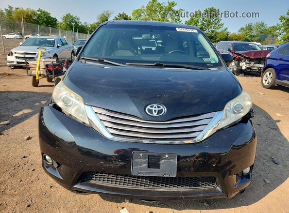 5TDDZ3DC4HS159125 2017 TOYOTA SIENNA Black Front view