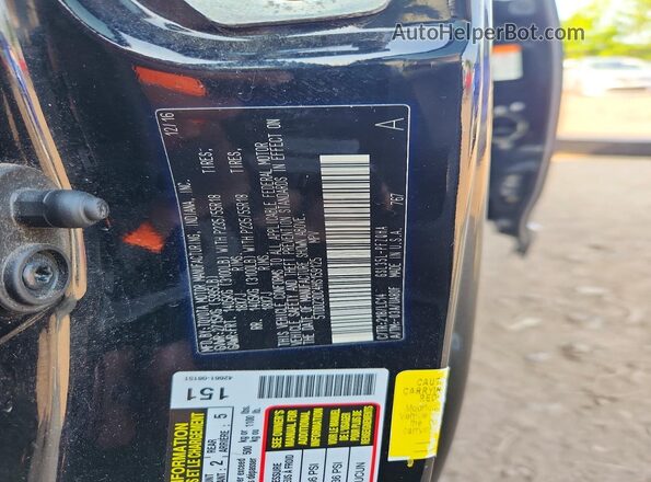 5TDDZ3DC4HS159125 2017 TOYOTA SIENNA Black VIN sticker view