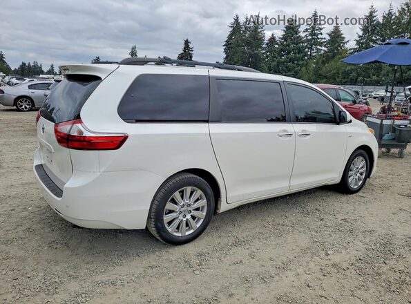 5TDDZ3DC8HS150654 2017 TOYOTA SIENNA White Rear right