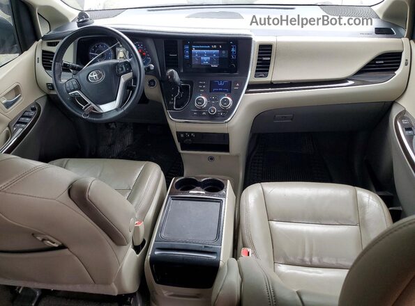5TDDZ3DC8HS150654 2017 TOYOTA SIENNA White Dashboard view
