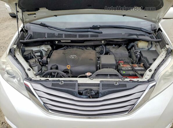 5TDDZ3DC8HS150654 2017 TOYOTA SIENNA White Engine compartment view