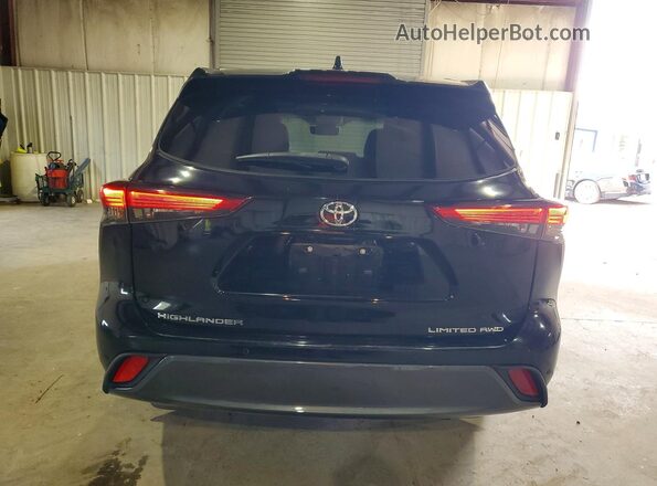 5TDDZRBH1LS037879 2020 TOYOTA HIGHLANDER Black Widok z tyłu