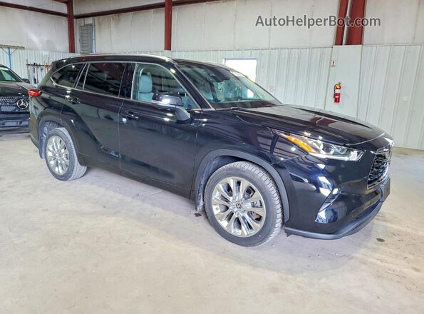 5TDDZRBH1LS037879 2020 TOYOTA HIGHLANDER Black Przód prawy